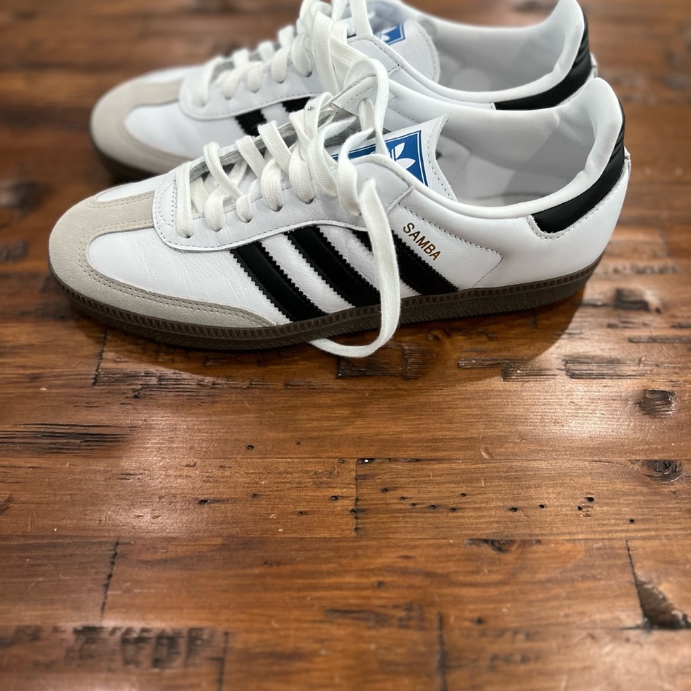 OG Women’s Adidas Samba Classic Shoes - White and Black